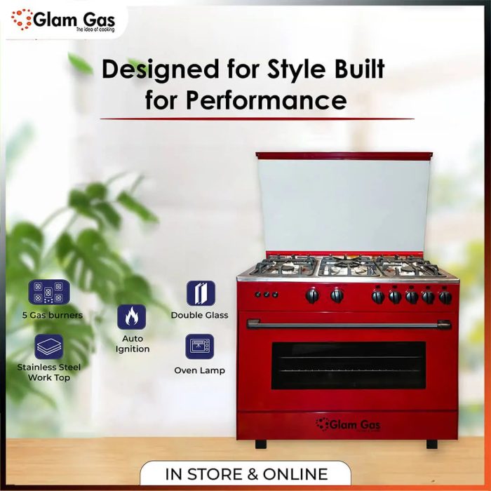 Red Rangle Kitchen Chef 34 Red Cooking Range – Stylish & Powerful Performance - LPG — THE ...