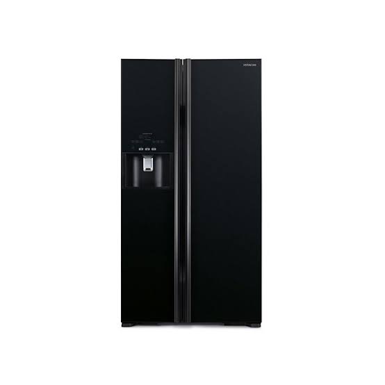 Hitachi R-SX700GBK Side-by-Side Refrigerator Glass Black