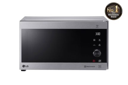 microwave oven 42l smart inverter even heating and easy clean stainless color